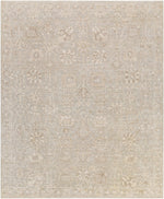 Dusty Sage Hand Knotted 100% Viscose Traditional Rectangle Handmade rug, Indoor use only, has fringe, non-washable.