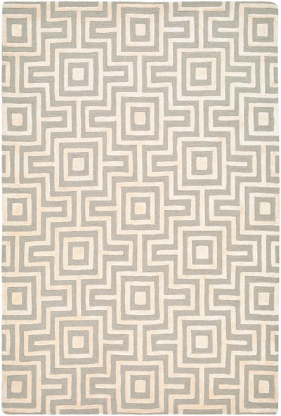 Beige Hand Tufted 60% Wool, 40% Viscose Modern Rectangle Handmade rug, Indoor use only, no fringe, non-washable.