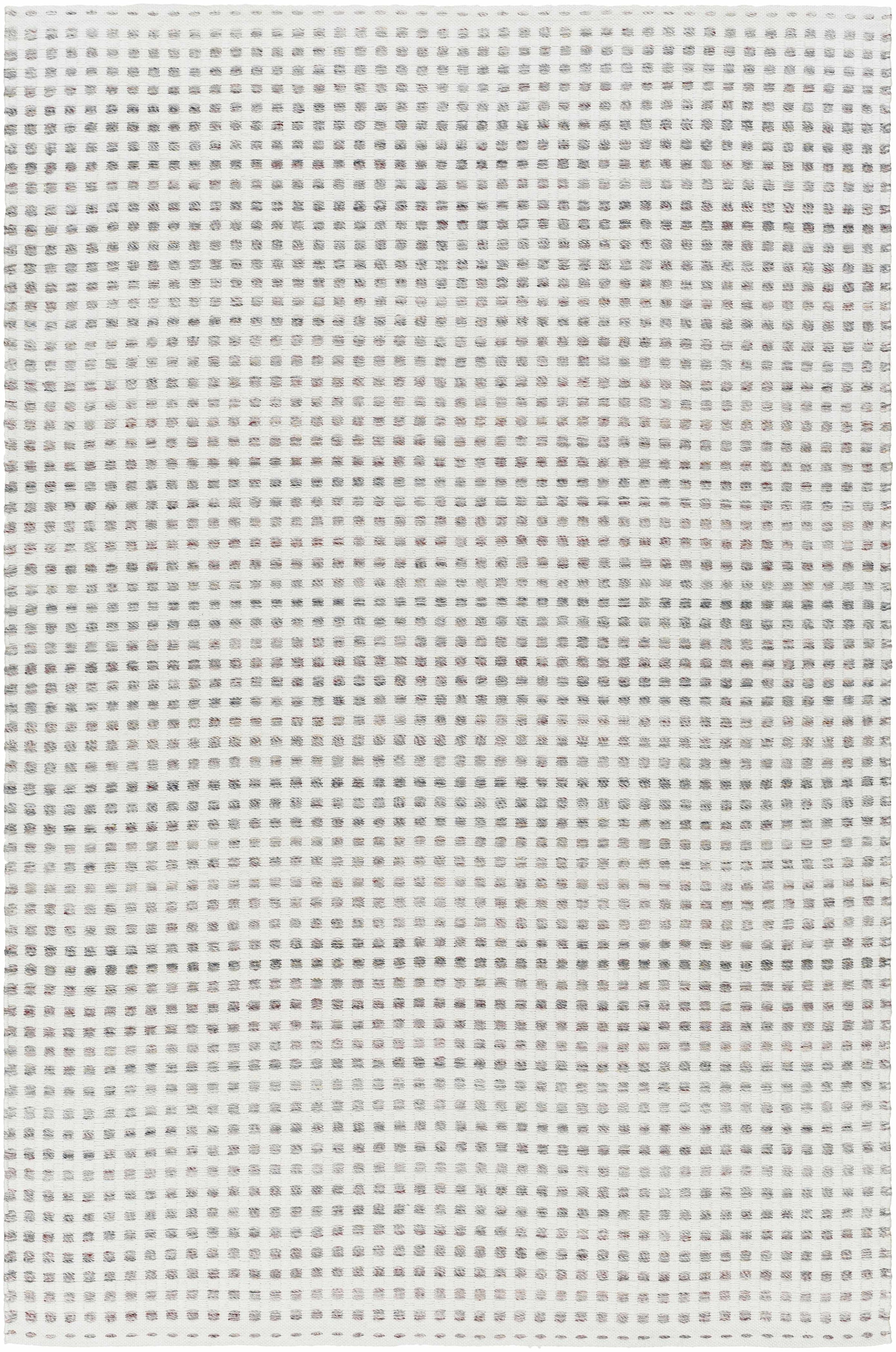 White Hand Woven 100% Recycled PET Yarn Cottage Rectangle Handmade rug, Indoor use only, no fringe, non-washable. runner also available