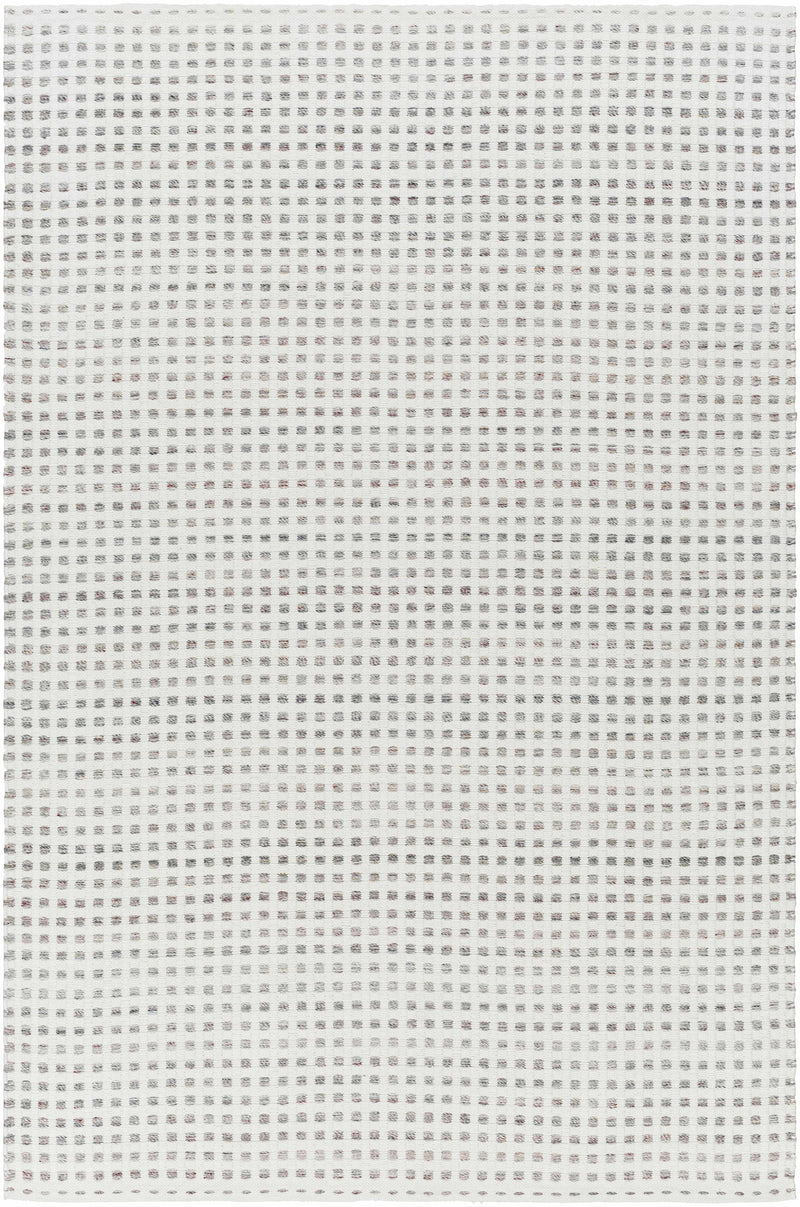 White Hand Woven 100% Recycled PET Yarn Cottage Rectangle Handmade rug, Indoor use only, no fringe, non-washable. runner also available