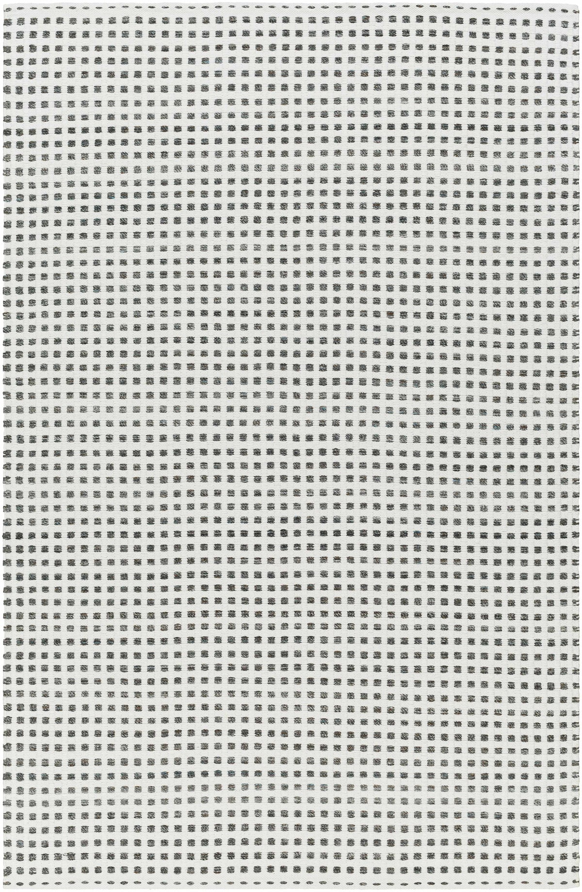 White Hand Woven 100% Recycled PET Yarn Cottage Rectangle Handmade rug, Indoor use only, no fringe, non-washable. runner also available