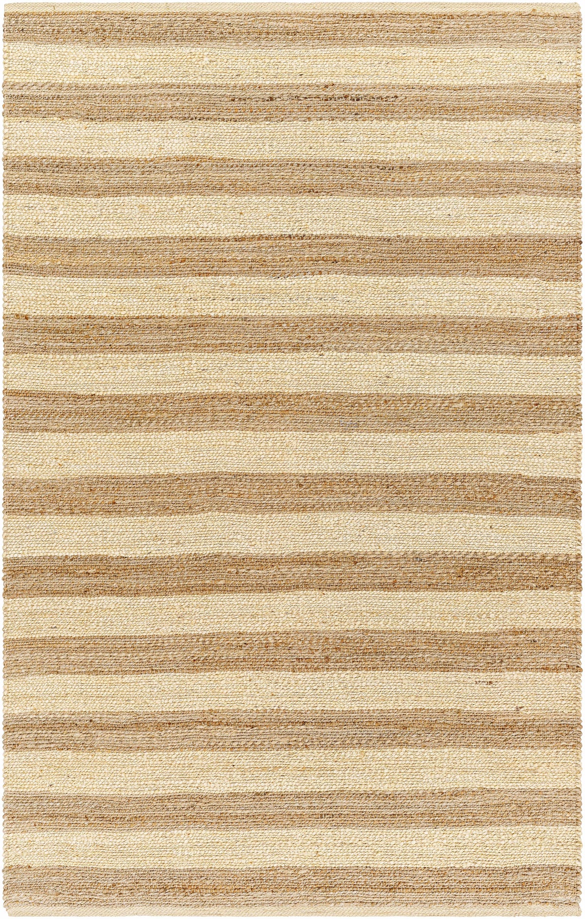 Tan Hand Woven 100% Jute Cottage Rectangle Handmade rug, Indoor use only, no fringe, non-washable. runner also available