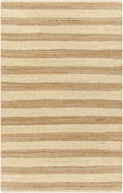 Tan Hand Woven 100% Jute Cottage Rectangle Handmade rug, Indoor use only, no fringe, non-washable. runner also available