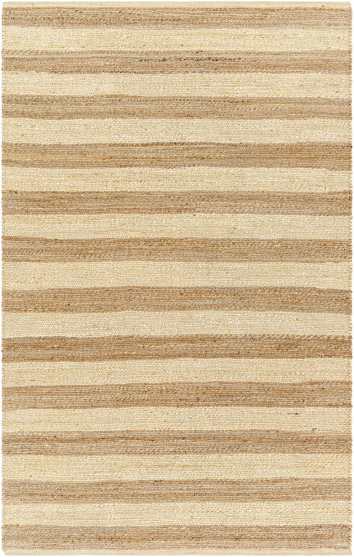 Tan Hand Woven 100% Jute Cottage Rectangle Handmade rug, Indoor use only, no fringe, non-washable. runner also available