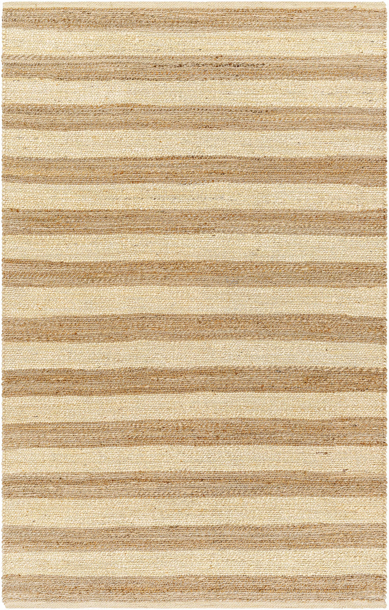 Tan Hand Woven 100% Jute Cottage Rectangle Handmade rug, Indoor use only, no fringe, non-washable. runner also available
