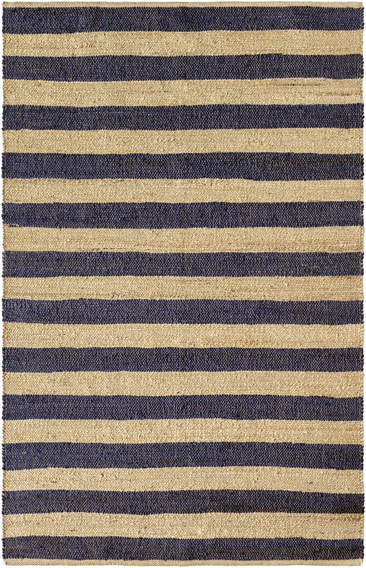 Navy Hand Woven 100% Jute Cottage Rectangle Handmade rug, Indoor use only, no fringe, non-washable. runner also available
