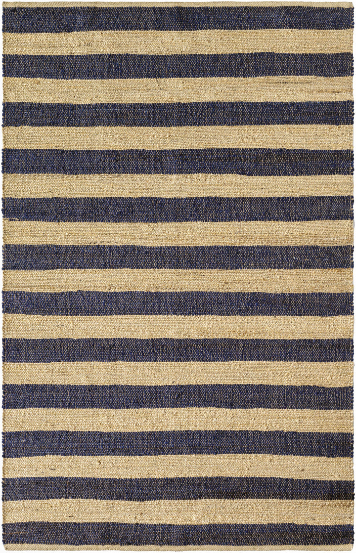 Navy Hand Woven 100% Jute Cottage Rectangle Handmade rug, Indoor use only, no fringe, non-washable. runner also available