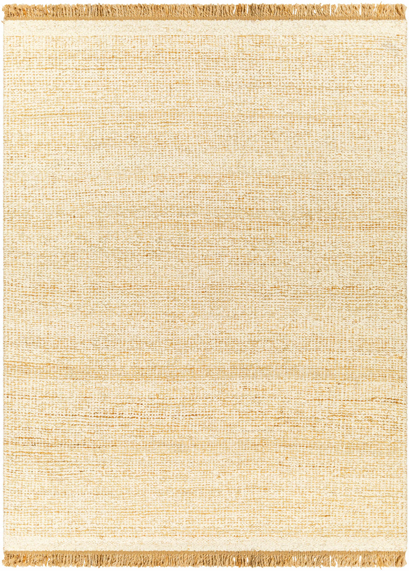 Black Hand Woven 55% Jute, 45% Wool Cottage Rectangle Handmade rug, Indoor use only, has fringe, non-washable. runner also available