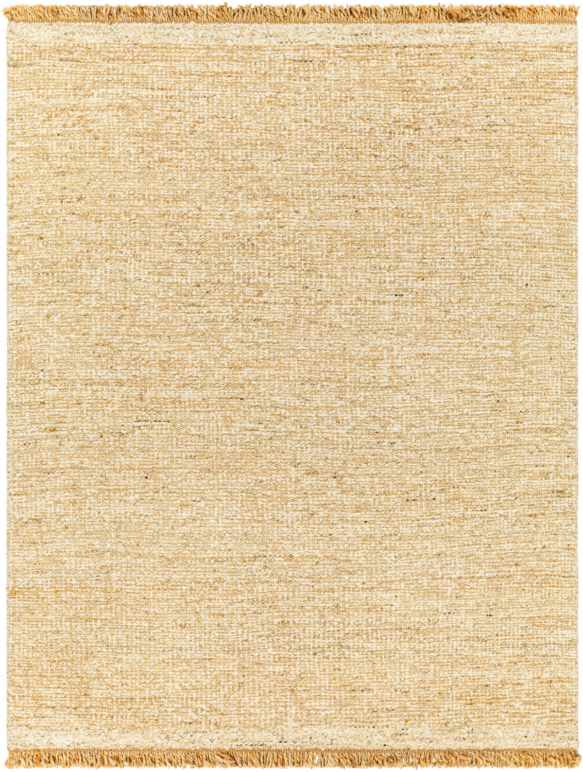 Black Hand Woven 55% Jute, 45% Wool Cottage Rectangle Handmade rug, Indoor use only, has fringe, non-washable. runner also available