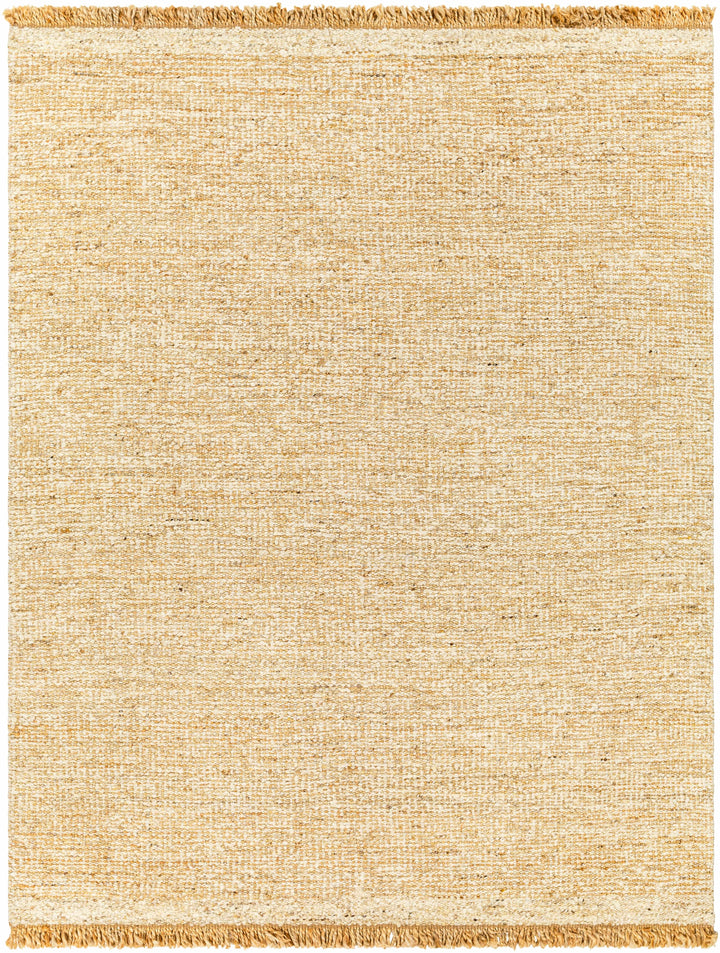 Black Hand Woven 55% Jute, 45% Wool Cottage Rectangle Handmade rug, Indoor use only, has fringe, non-washable. runner also available