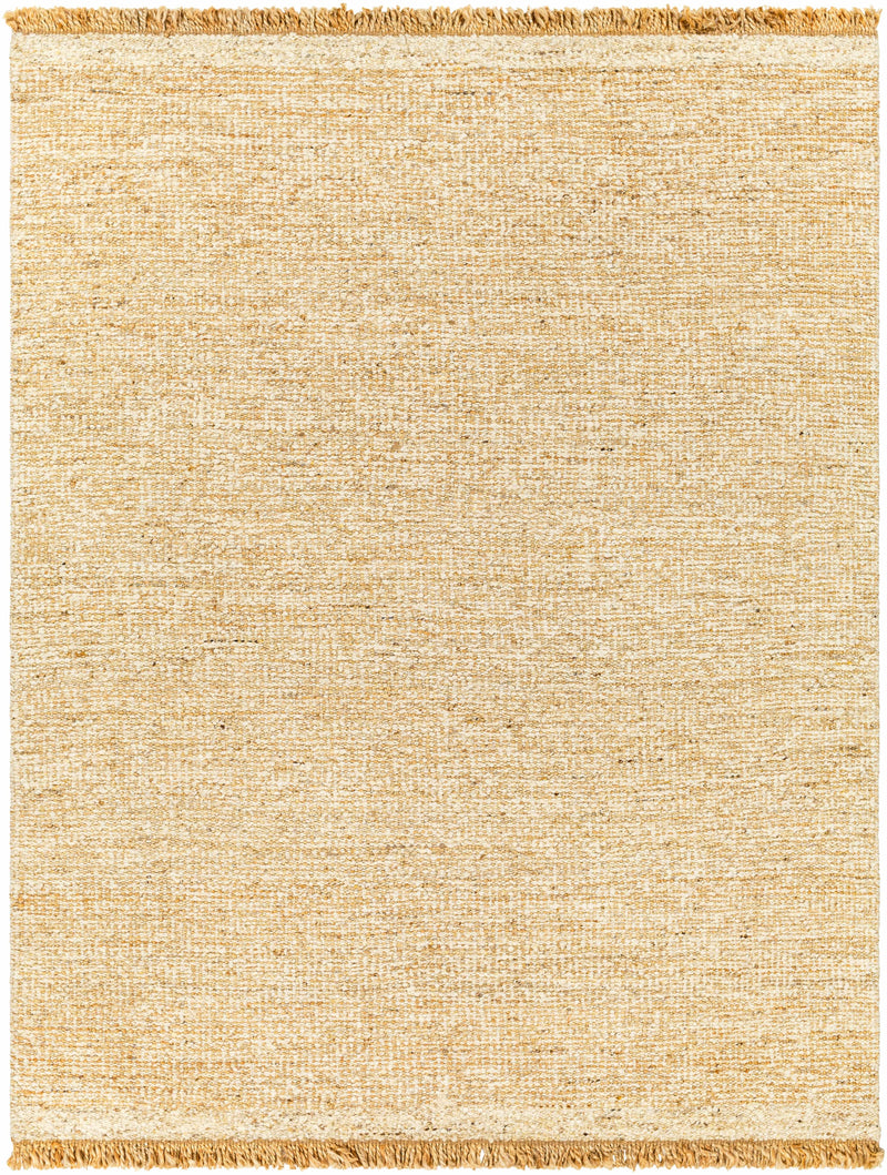 Black Hand Woven 55% Jute, 45% Wool Cottage Rectangle Handmade rug, Indoor use only, has fringe, non-washable. runner also available