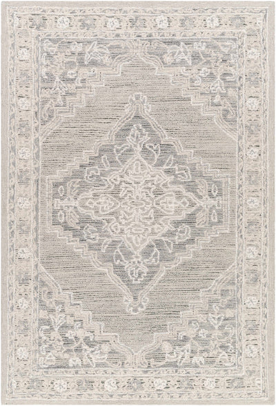 Light Sage Hand Tufted 80% Wool, 20% Cotton Traditional Rectangle Handmade rug, Indoor use only, no fringe, non-washable.
