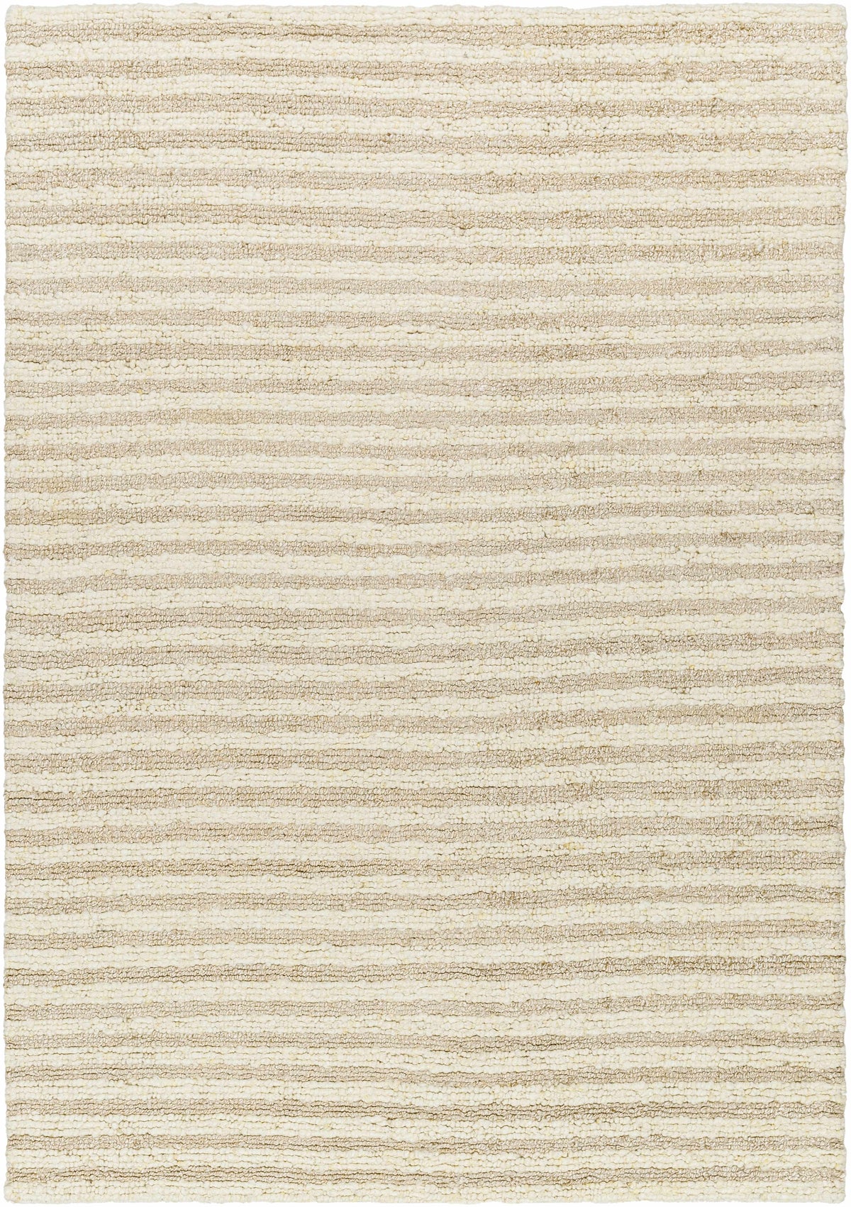 Gray Hand Woven 60% Wool, 40% Rayon Cottage Rectangle Handmade rug, Indoor use only, no fringe, non-washable.