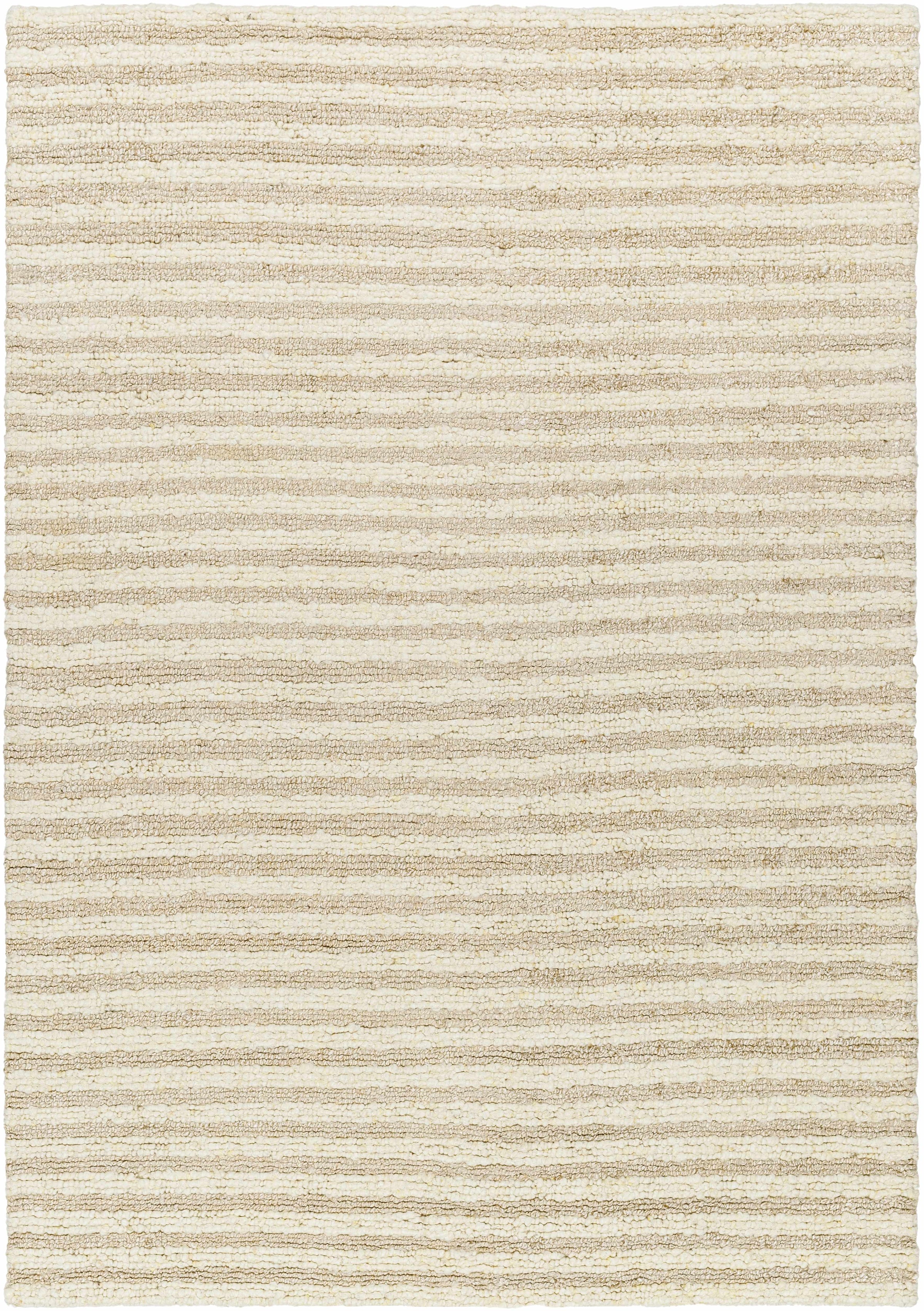 Gray Hand Woven 60% Wool, 40% Rayon Cottage Rectangle Handmade rug, Indoor use only, no fringe, non-washable.