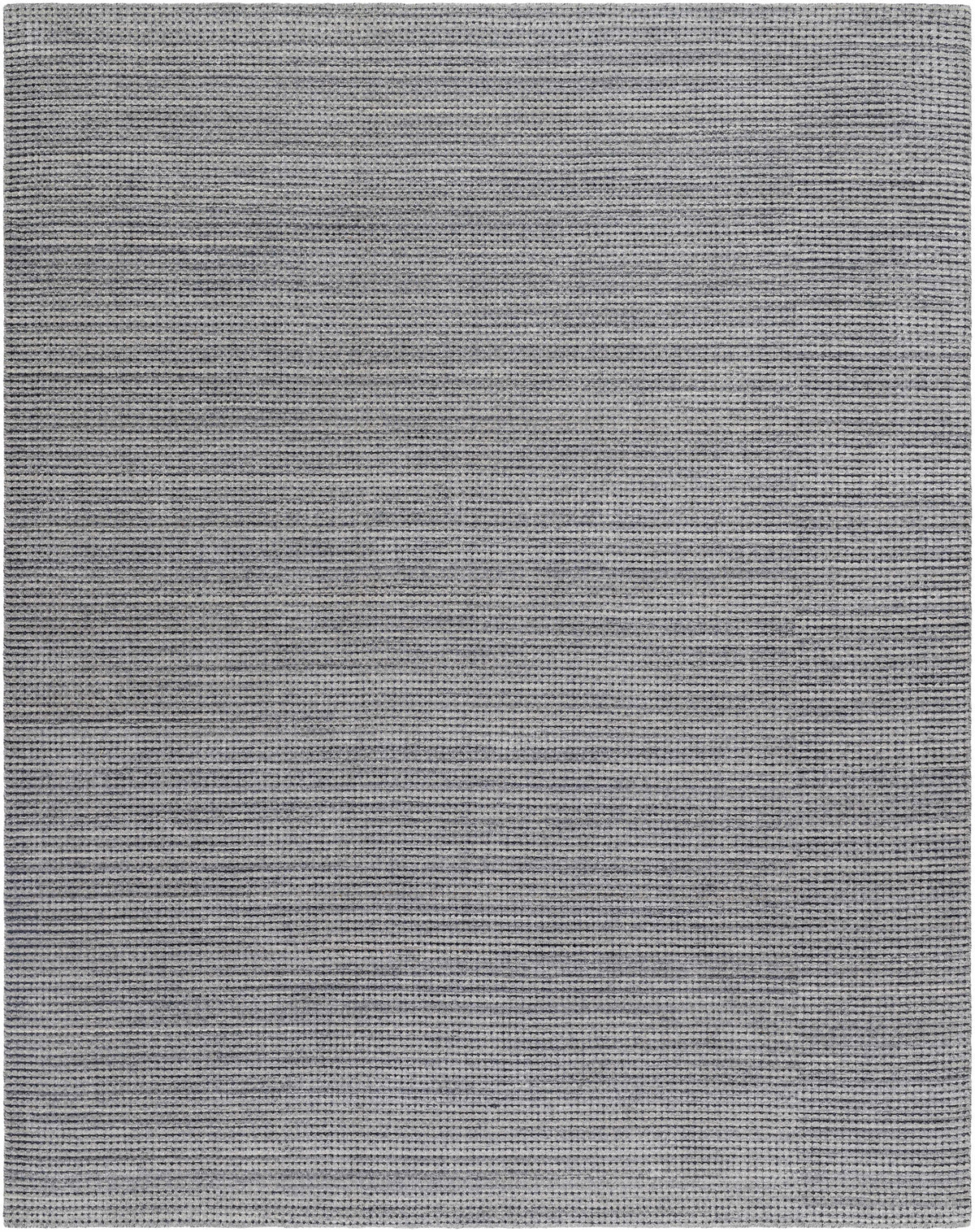 Medium Gray Hand Loomed 70% Wool, 30% Nylon Modern Rectangle Handmade rug, Indoor use only, no fringe, non-washable. runner also available