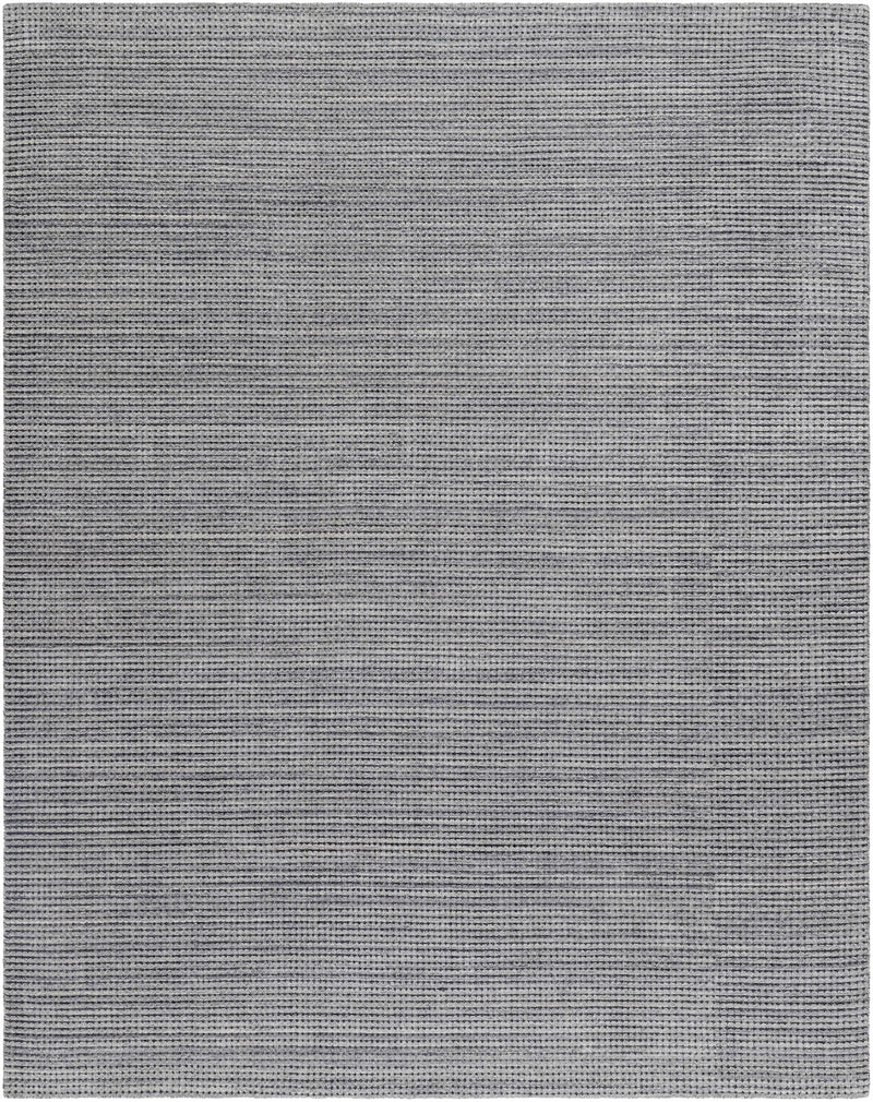 Medium Gray Hand Loomed 70% Wool, 30% Nylon Modern Rectangle Handmade rug, Indoor use only, no fringe, non-washable. runner also available