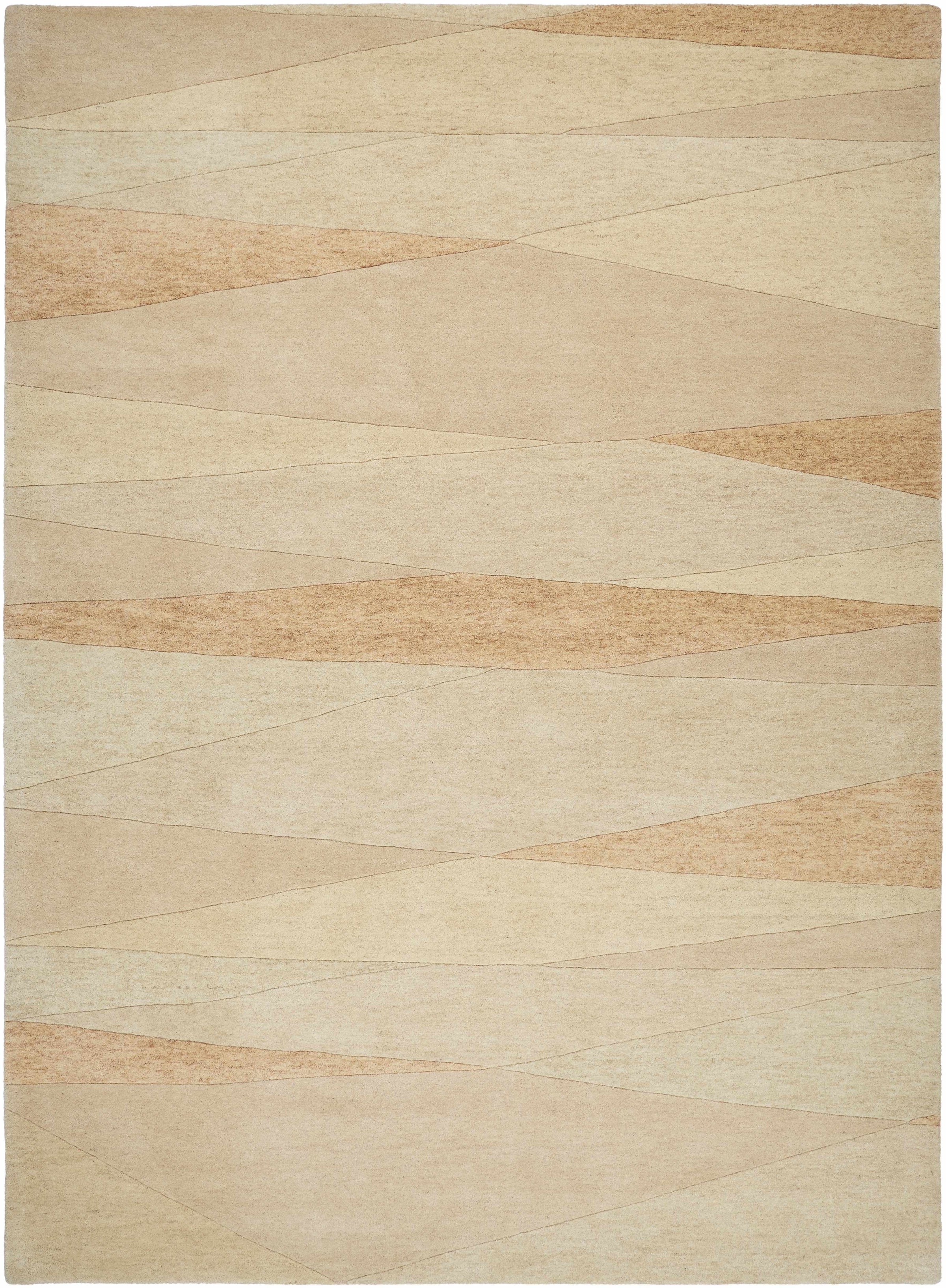 Beige Hand Tufted 100% Wool Modern Rectangle Handmade rug, Indoor use only, no fringe, non-washable. runner also available