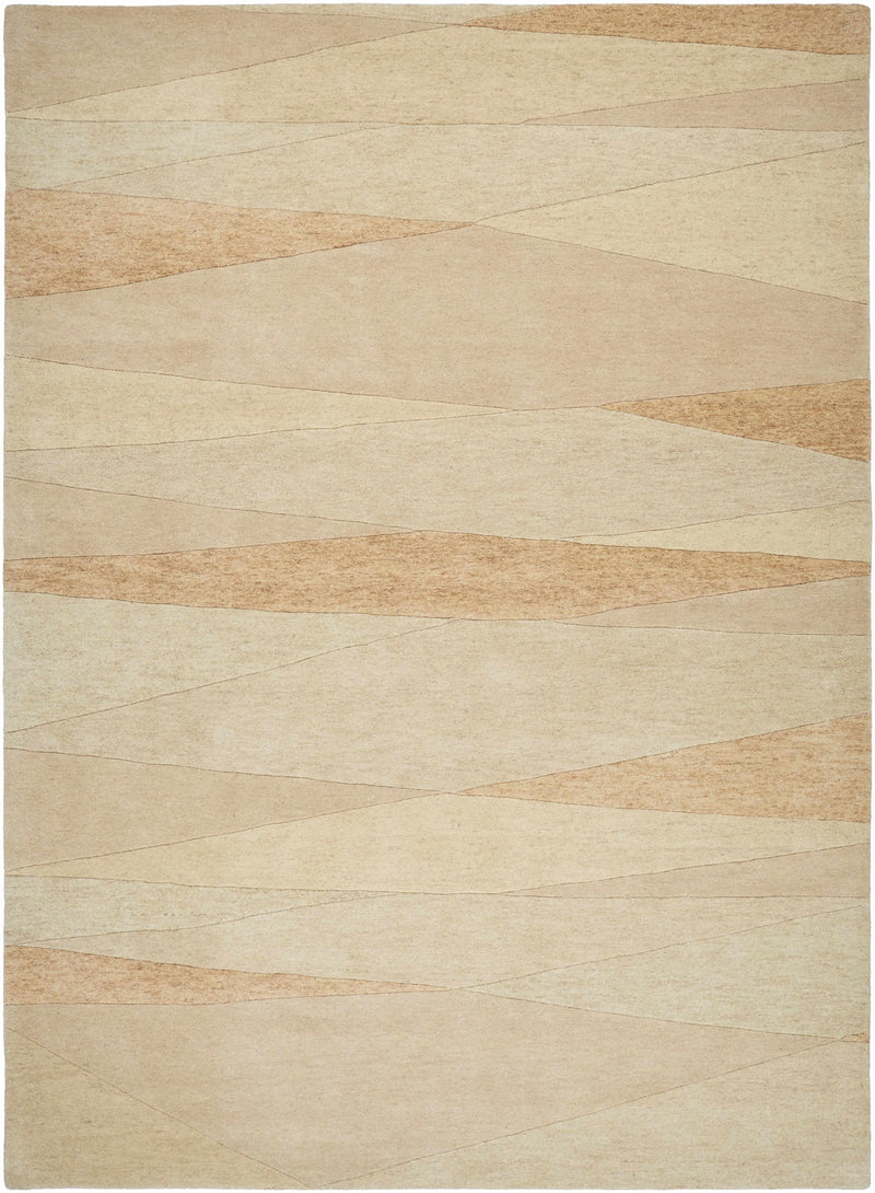 Beige Hand Tufted 100% Wool Modern Rectangle Handmade rug, Indoor use only, no fringe, non-washable. runner also available