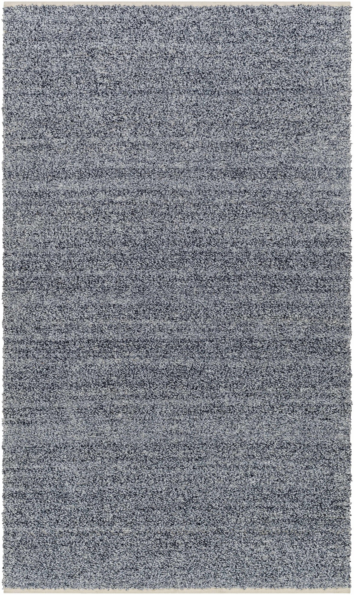Dark Blue Hand Woven 100% Recycled PET Yarn Modern Rectangle Handmade rug, Indoor use only, no fringe, non-washable. runner also available