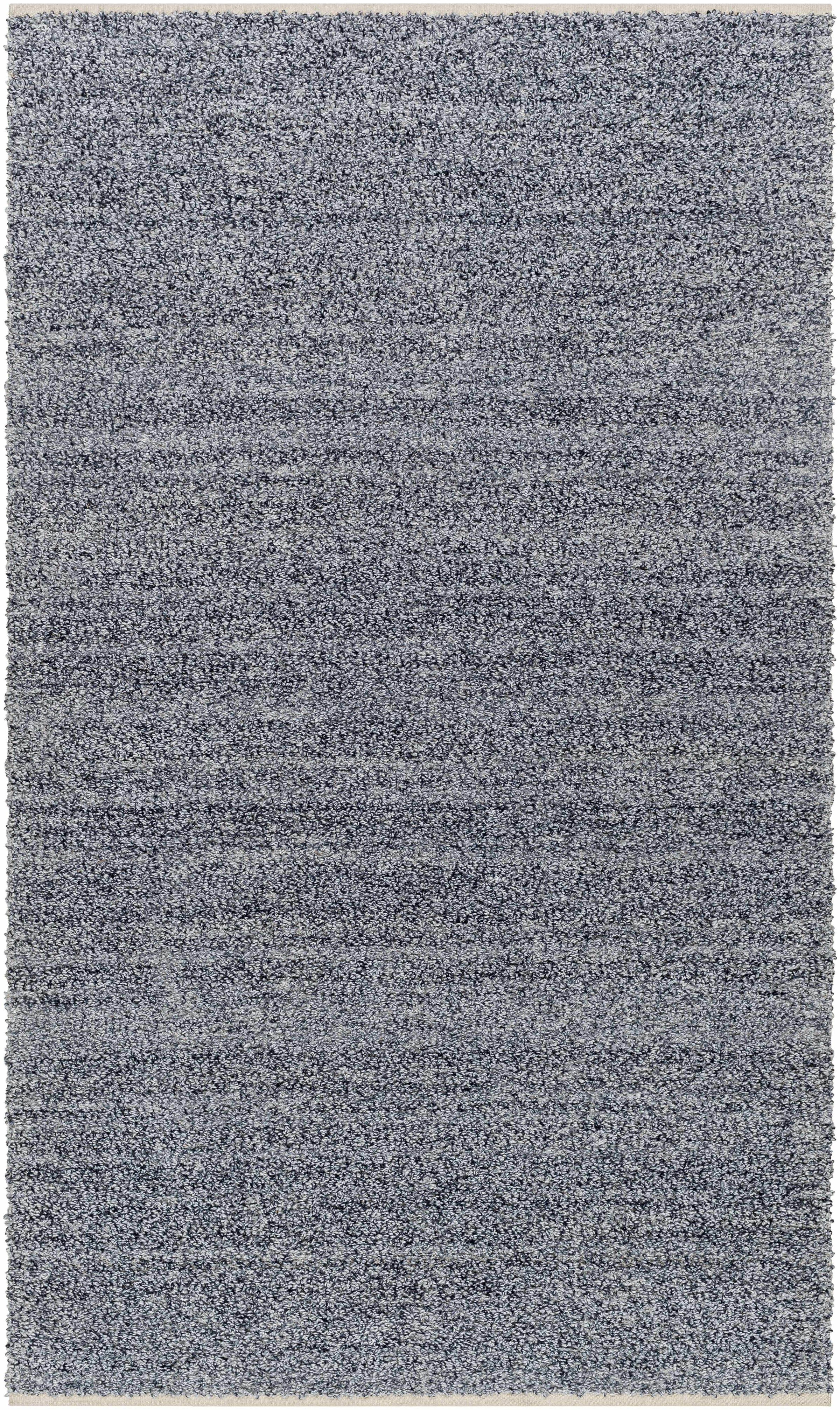 Dark Blue Hand Woven 100% Recycled PET Yarn Modern Rectangle Handmade rug, Indoor use only, no fringe, non-washable. runner also available