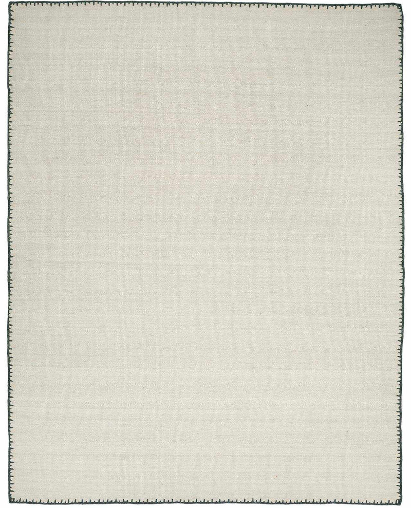 Beige Hand Woven 100% Wool Global Rectangle Handmade rug, Indoor use only, no fringe, non-washable.