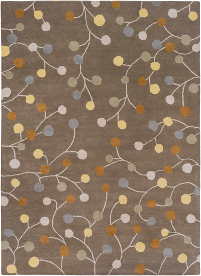 Medium Gray Hand Tufted 100% Wool Modern Rectangle Handmade rug, Indoor use only, no fringe, non-washable. round, square also available