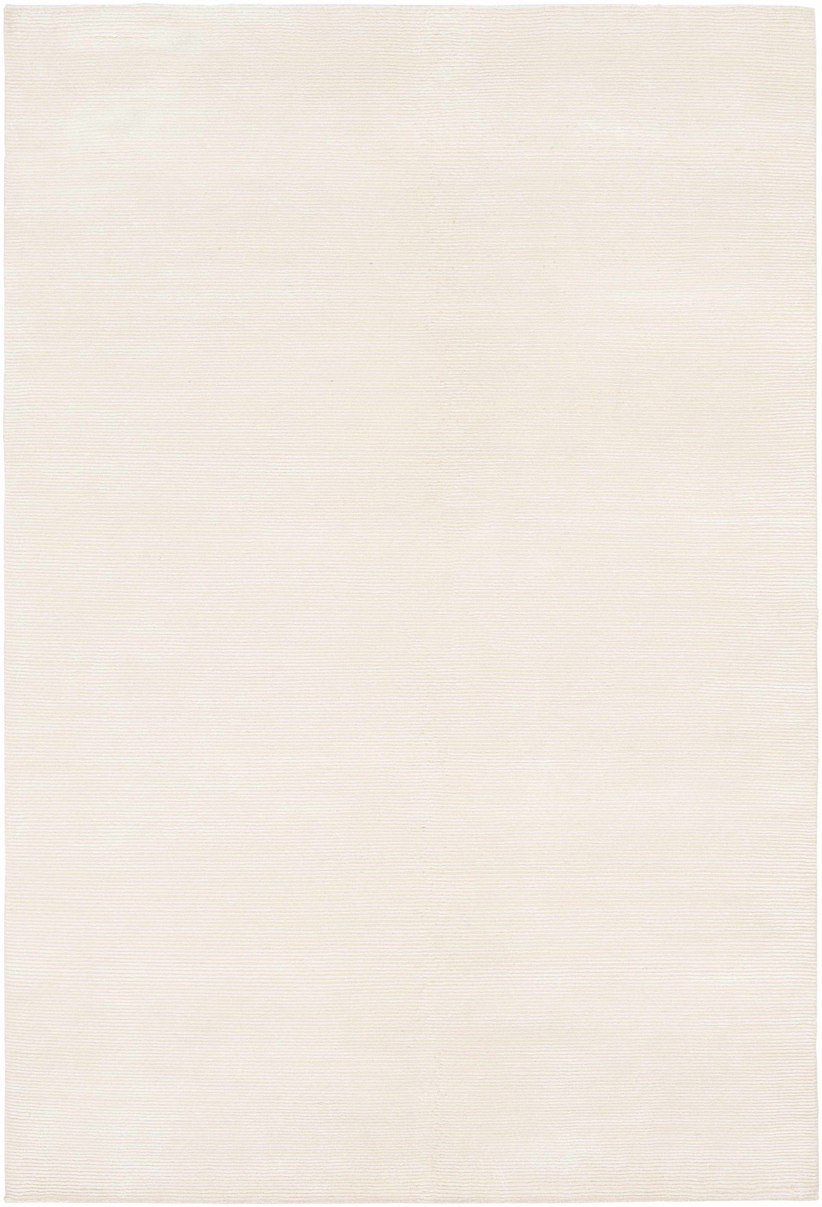 Cream Hand Knotted 60% Viscose, 40% NZ Wool Cottage Rectangle Handmade rug, Indoor use only, no fringe, non-washable.