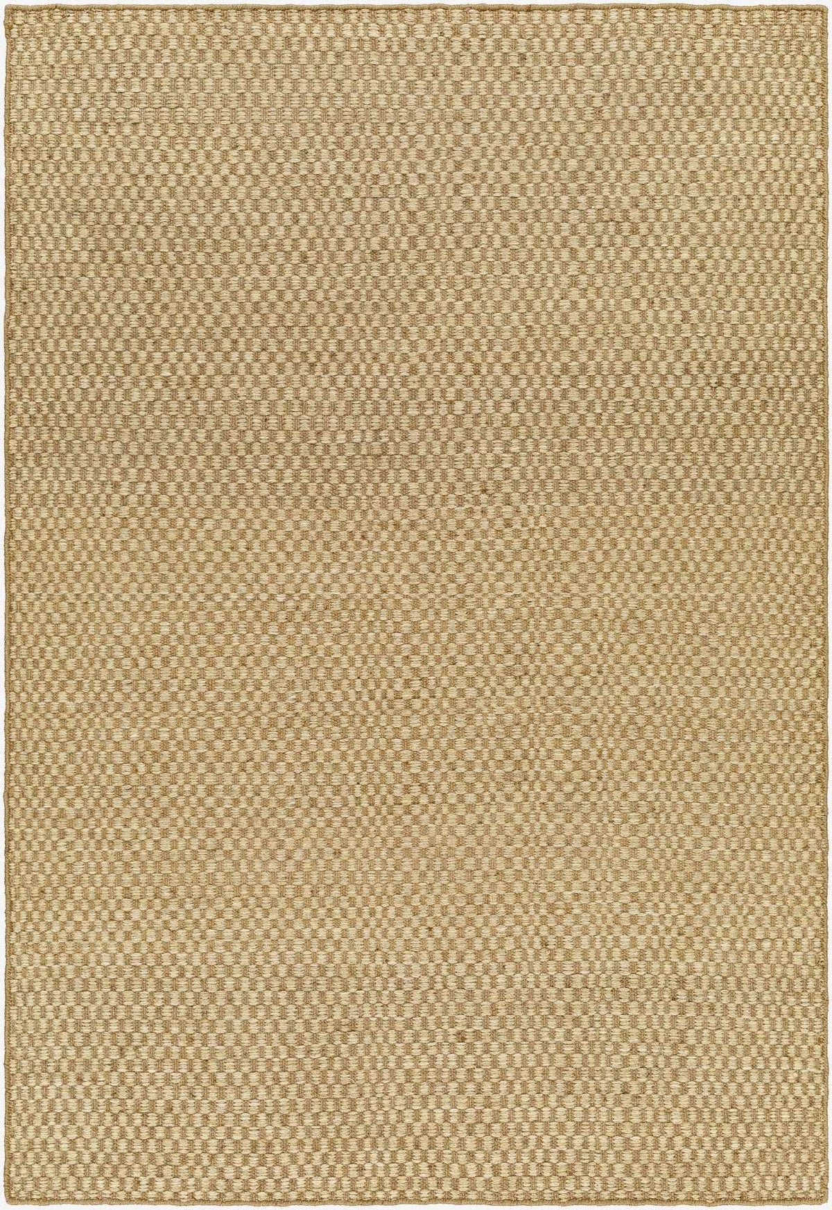 Tan Hand Woven 50% Wool, 50% Jute Cottage Rectangle Handmade rug, Indoor use only, no fringe, non-washable. runner also available