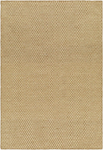 Tan Hand Woven 50% Wool, 50% Jute Cottage Rectangle Handmade rug, Indoor use only, no fringe, non-washable. runner also available