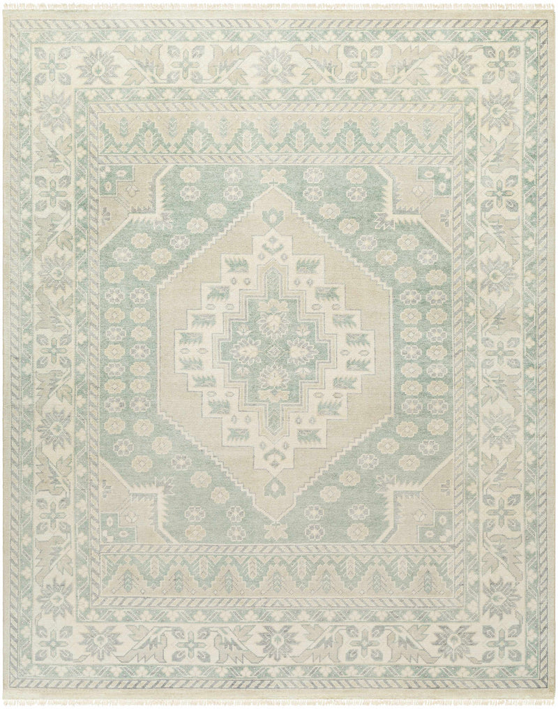 Wheat Hand Knotted 70% Wool, 30% Viscose Traditional Rectangle Handmade rug, Indoor use only, has fringe, non-washable. runner also available