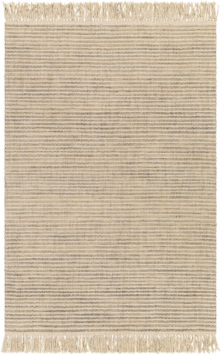 Olive Hand Loomed 55% Wool, 35% Polyester, 10% Jute Cottage Rectangle Handmade rug, Indoor use only, has fringe, non-washable.