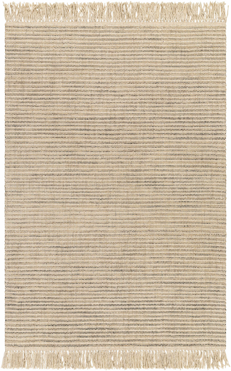 Olive Hand Loomed 55% Wool, 35% Polyester, 10% Jute Cottage Rectangle Handmade rug, Indoor use only, has fringe, non-washable.