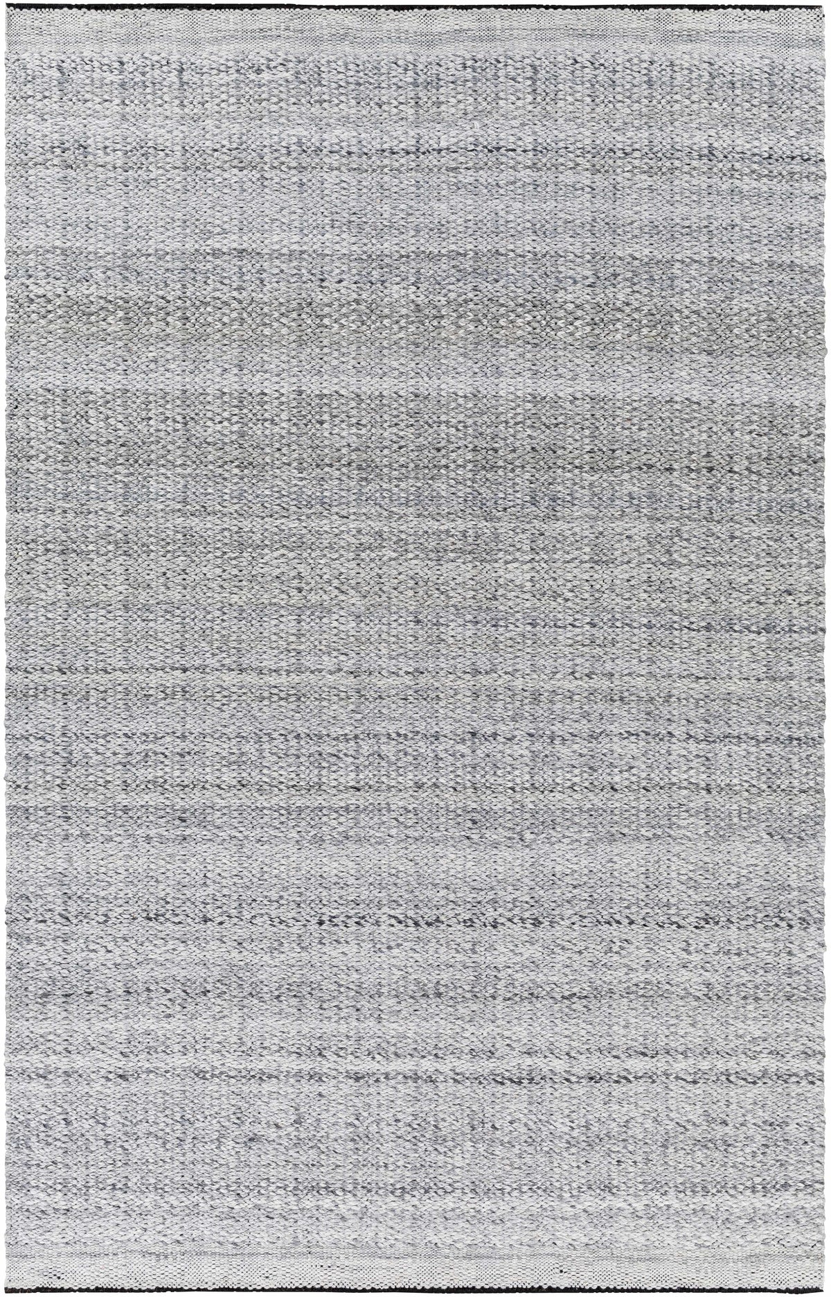 Black Hand Woven 100% Recycled PET Yarn Cottage Rectangle Handmade rug, Indoor use only, no fringe, non-washable. runner also available