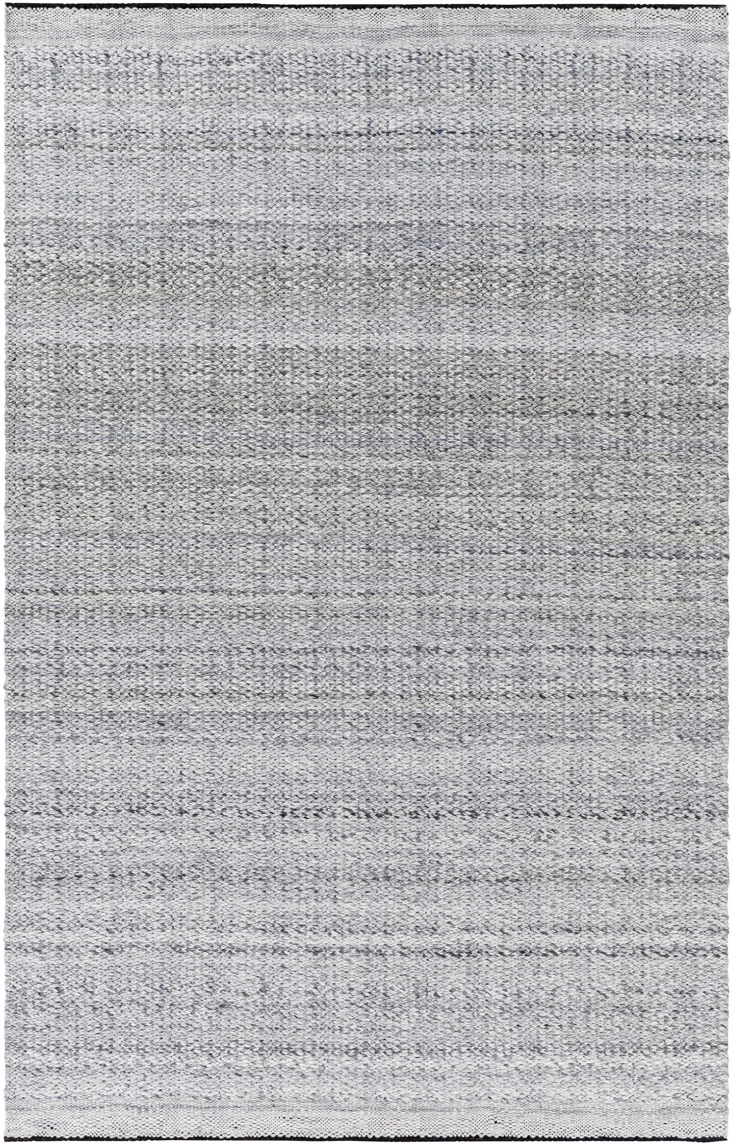 Black Hand Woven 100% Recycled PET Yarn Cottage Rectangle Handmade rug, Indoor use only, no fringe, non-washable. runner also available