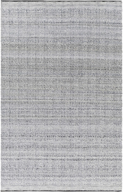Black Hand Woven 100% Recycled PET Yarn Cottage Rectangle Handmade rug, Indoor use only, no fringe, non-washable. runner also available