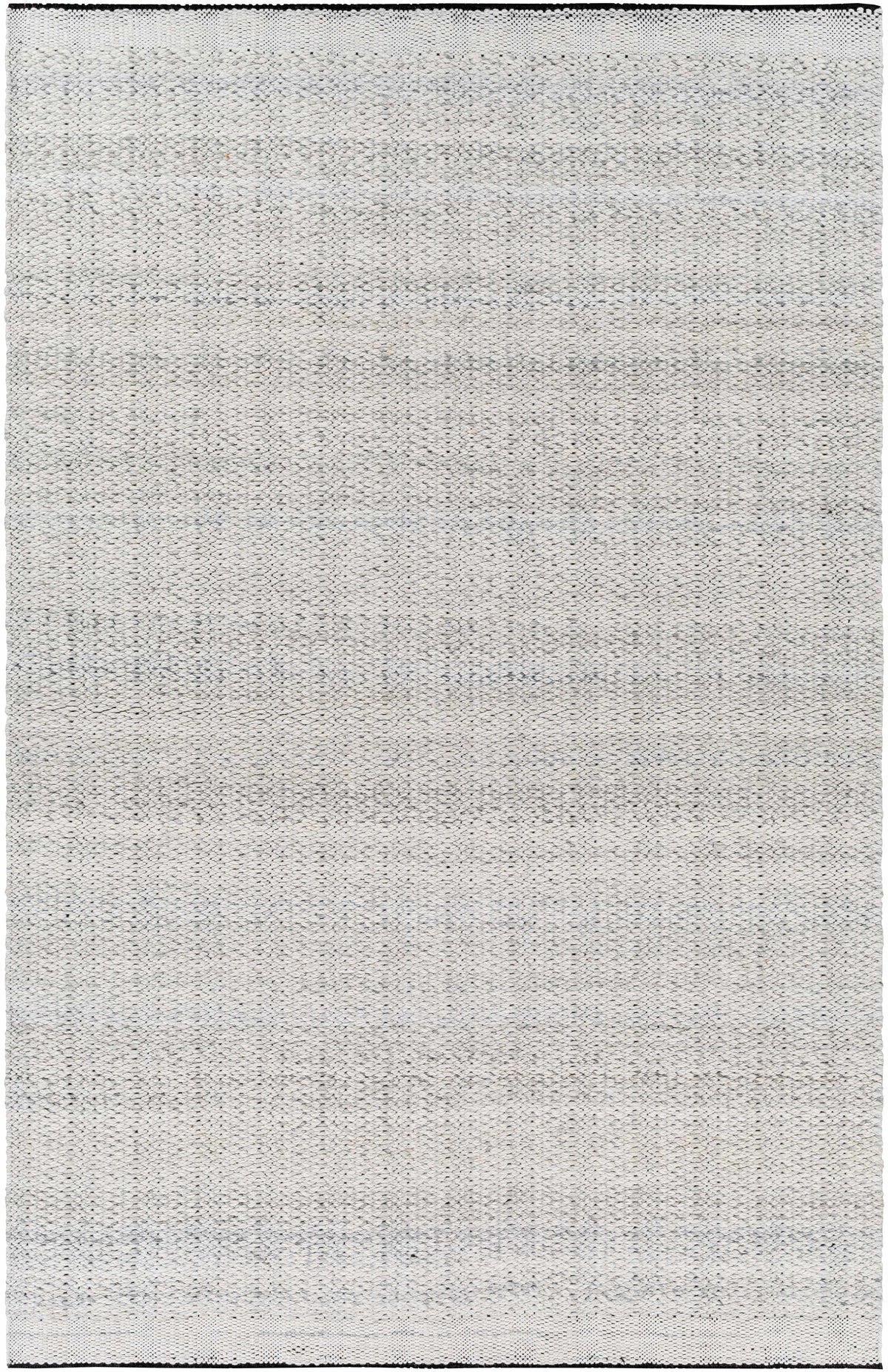 Black Hand Woven 100% Recycled PET Yarn Cottage Rectangle Handmade rug, Indoor use only, no fringe, non-washable. runner also available