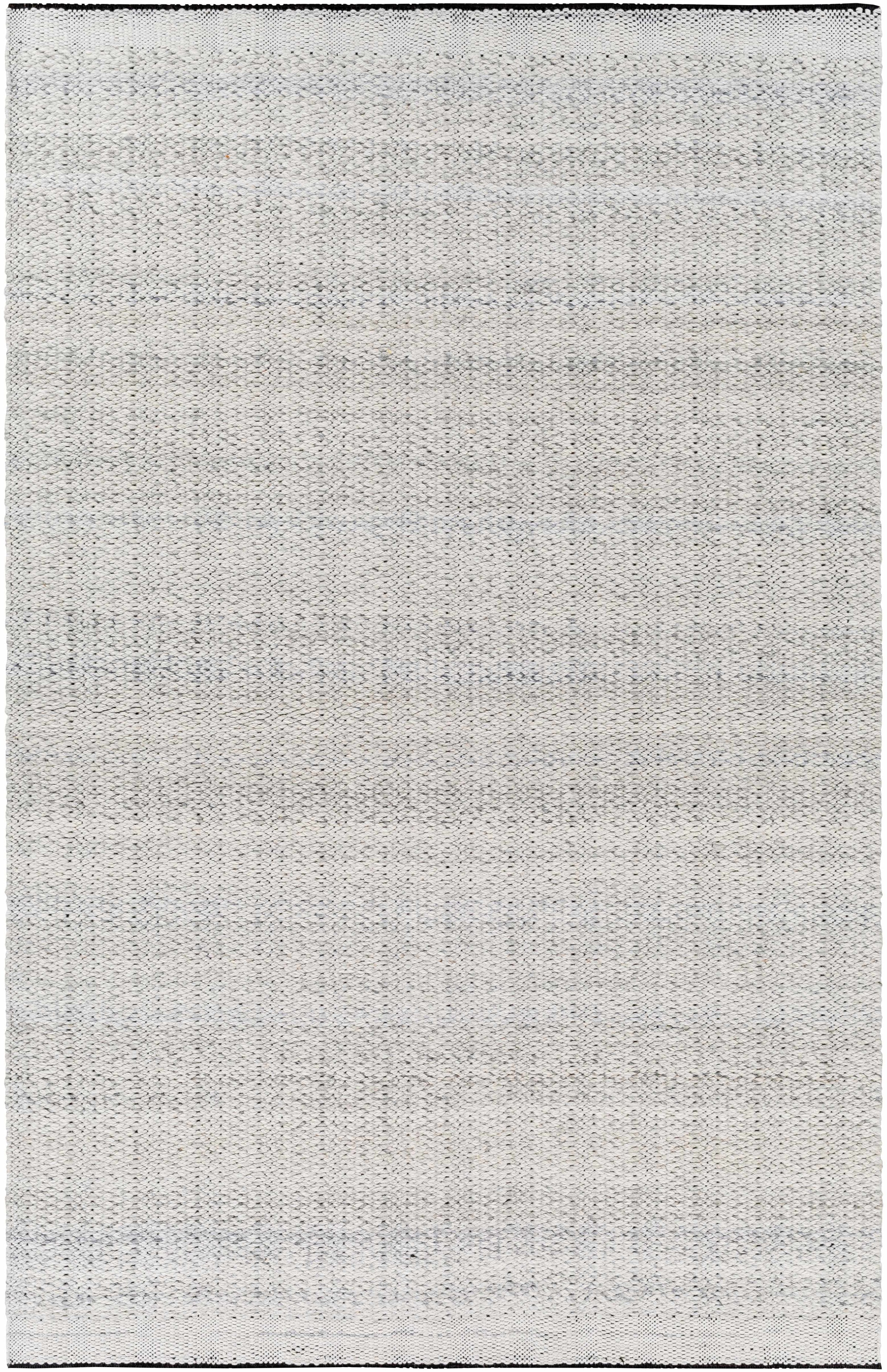 Black Hand Woven 100% Recycled PET Yarn Cottage Rectangle Handmade rug, Indoor use only, no fringe, non-washable. runner also available