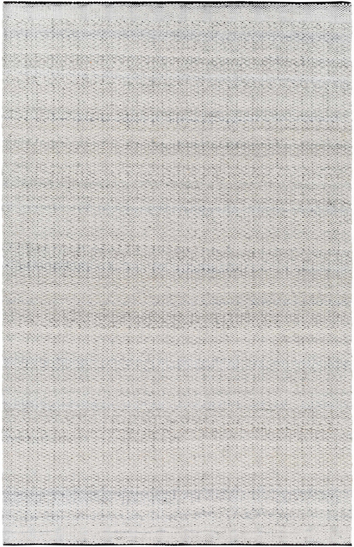 Black Hand Woven 100% Recycled PET Yarn Cottage Rectangle Handmade rug, Indoor use only, no fringe, non-washable. runner also available