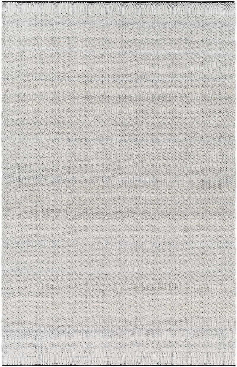 Black Hand Woven 100% Recycled PET Yarn Cottage Rectangle Handmade rug, Indoor use only, no fringe, non-washable. runner also available