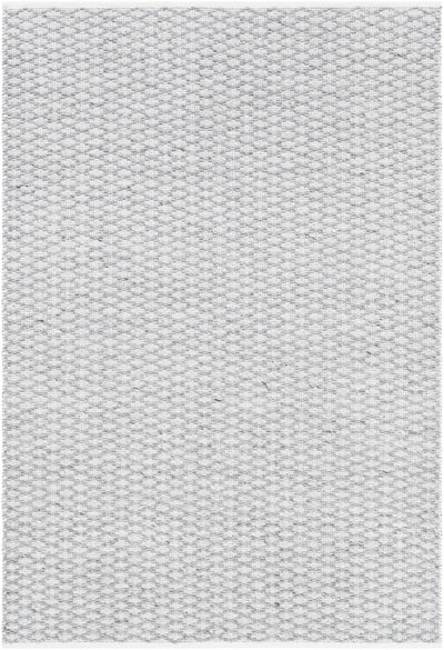 Gray Hand Woven 100% Polyester Modern Rectangle Handmade rug, Indoor use only, no fringe, non-washable.