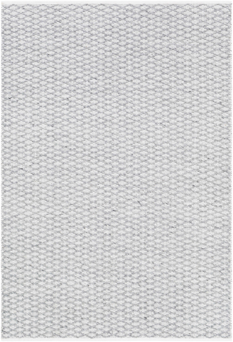 Gray Hand Woven 100% Polyester Modern Rectangle Handmade rug, Indoor use only, no fringe, non-washable.