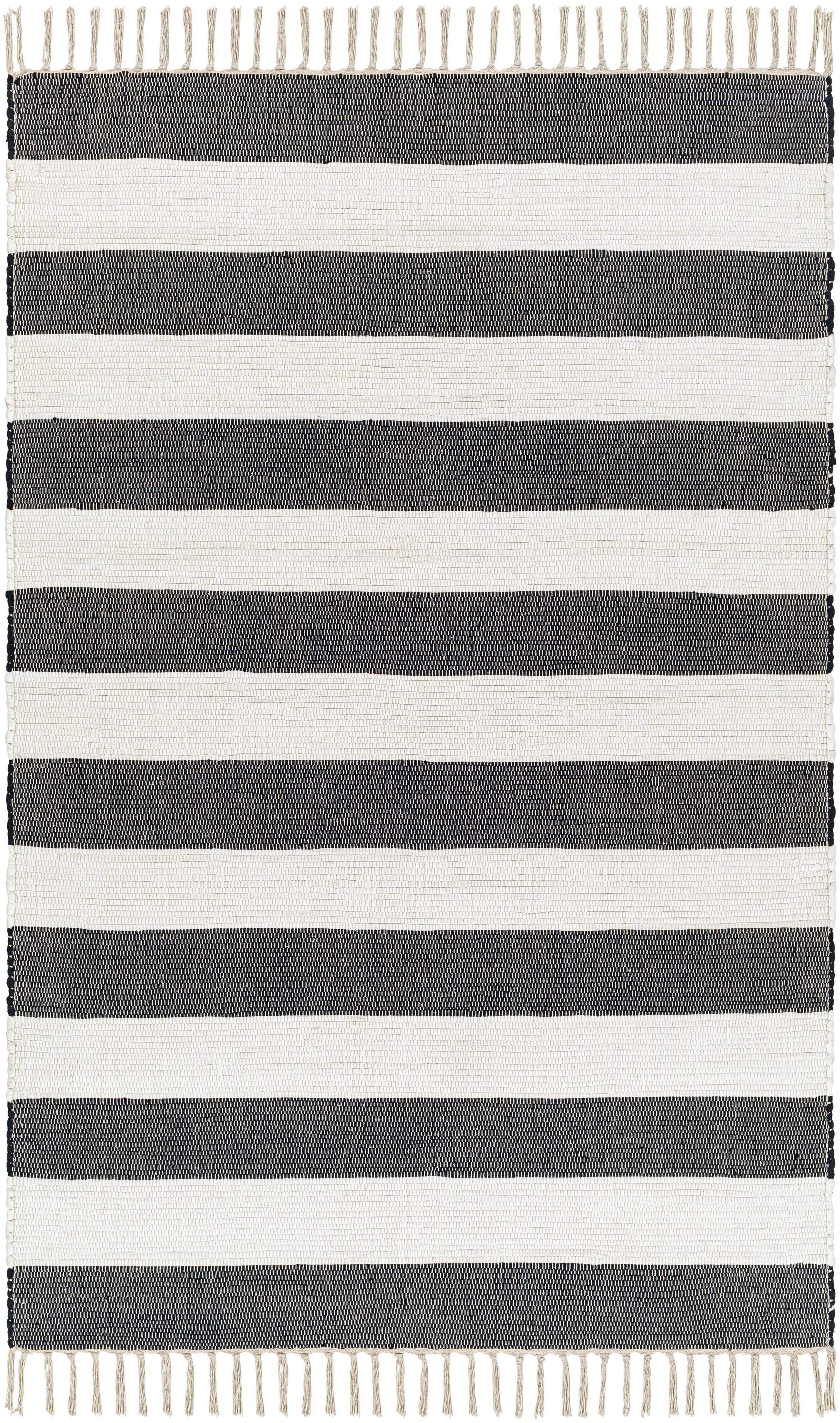White Hand Woven 100% Cotton Cottage Rectangle Handmade rug, Indoor use only, no fringe, non-washable. runner also available