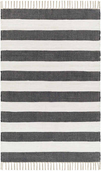 White Hand Woven 100% Cotton Cottage Rectangle Handmade rug, Indoor use only, no fringe, non-washable. runner also available