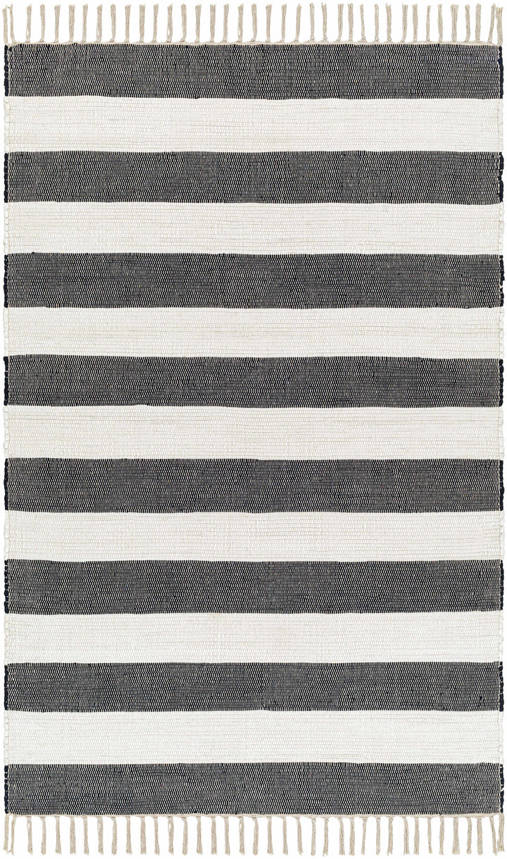 White Hand Woven 100% Cotton Cottage Rectangle Handmade rug, Indoor use only, no fringe, non-washable. runner also available