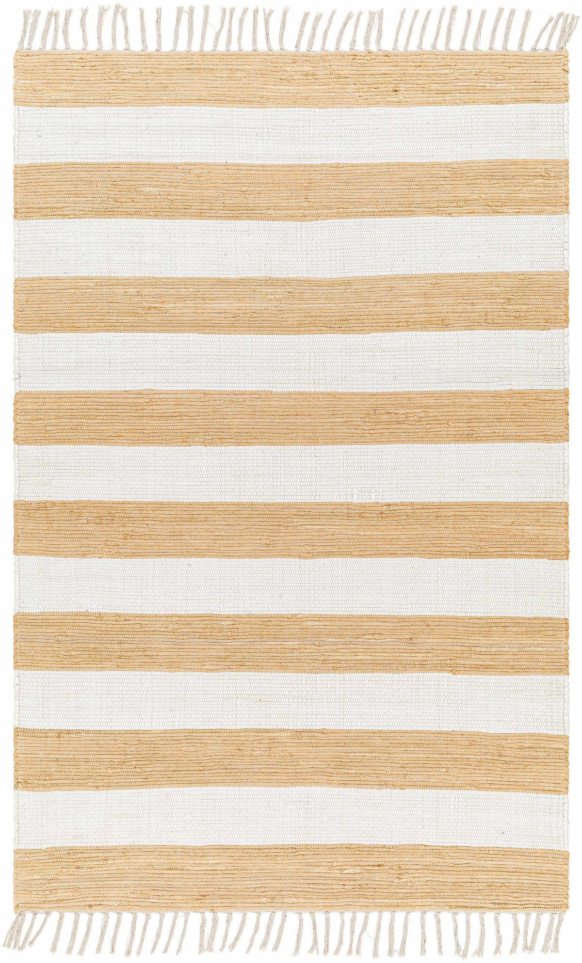 White Hand Woven 100% Cotton Cottage Rectangle Handmade rug, Indoor use only, no fringe, non-washable. runner also available