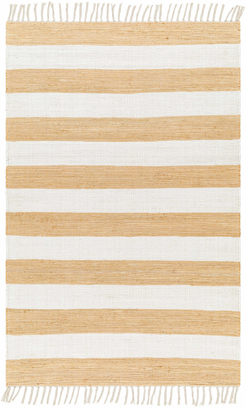 White Hand Woven 100% Cotton Cottage Rectangle Handmade rug, Indoor use only, no fringe, non-washable. runner also available