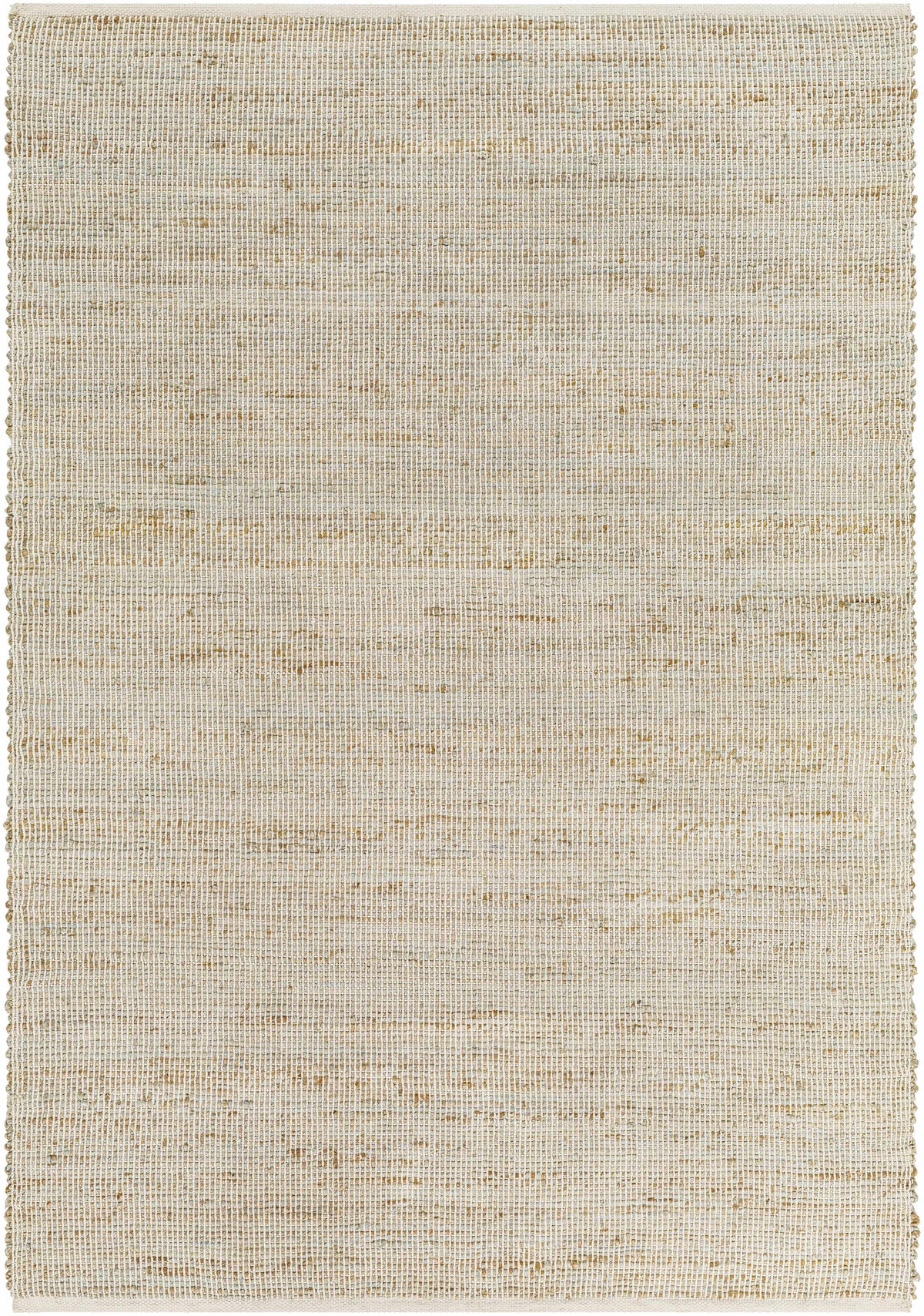 Pale Blue Hand Woven 100% Jute Rustic Rectangle Handmade rug, Indoor use only, no fringe, non-washable.