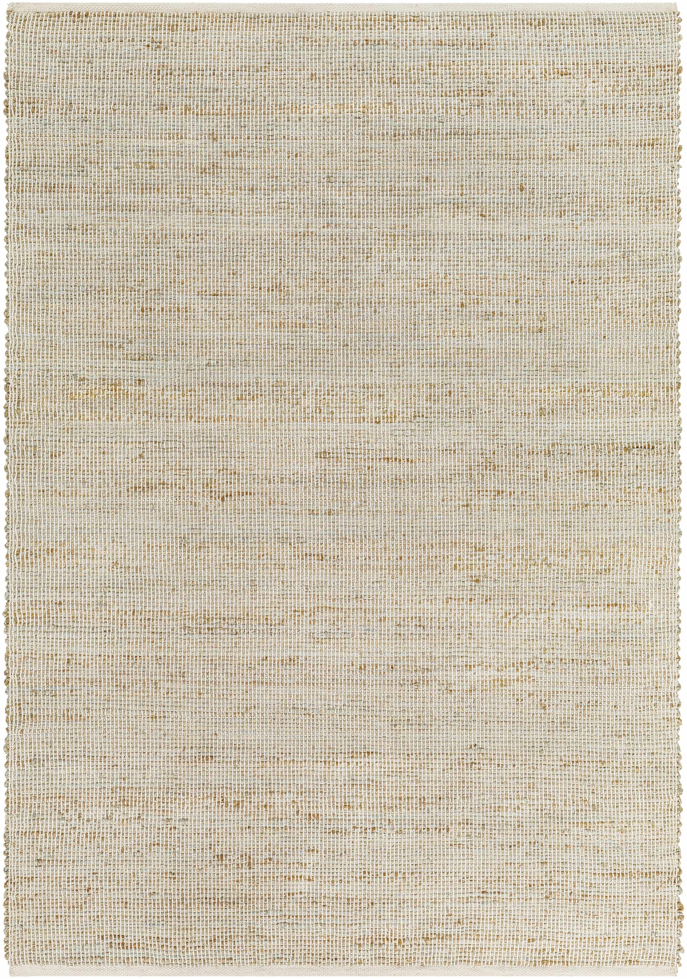 Pale Blue Hand Woven 100% Jute Rustic Rectangle Handmade rug, Indoor use only, no fringe, non-washable.