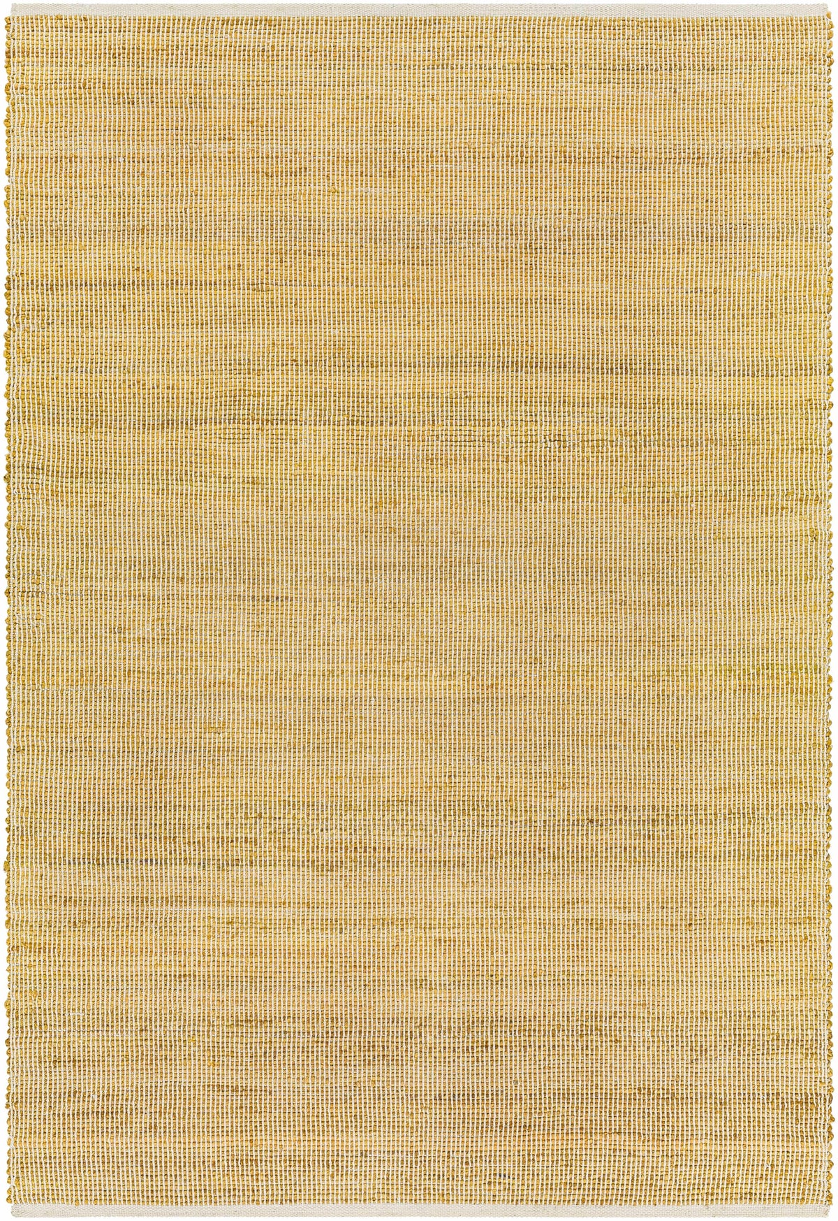 Mustard Hand Woven 100% Jute Rustic Rectangle Handmade rug, Indoor use only, no fringe, non-washable.