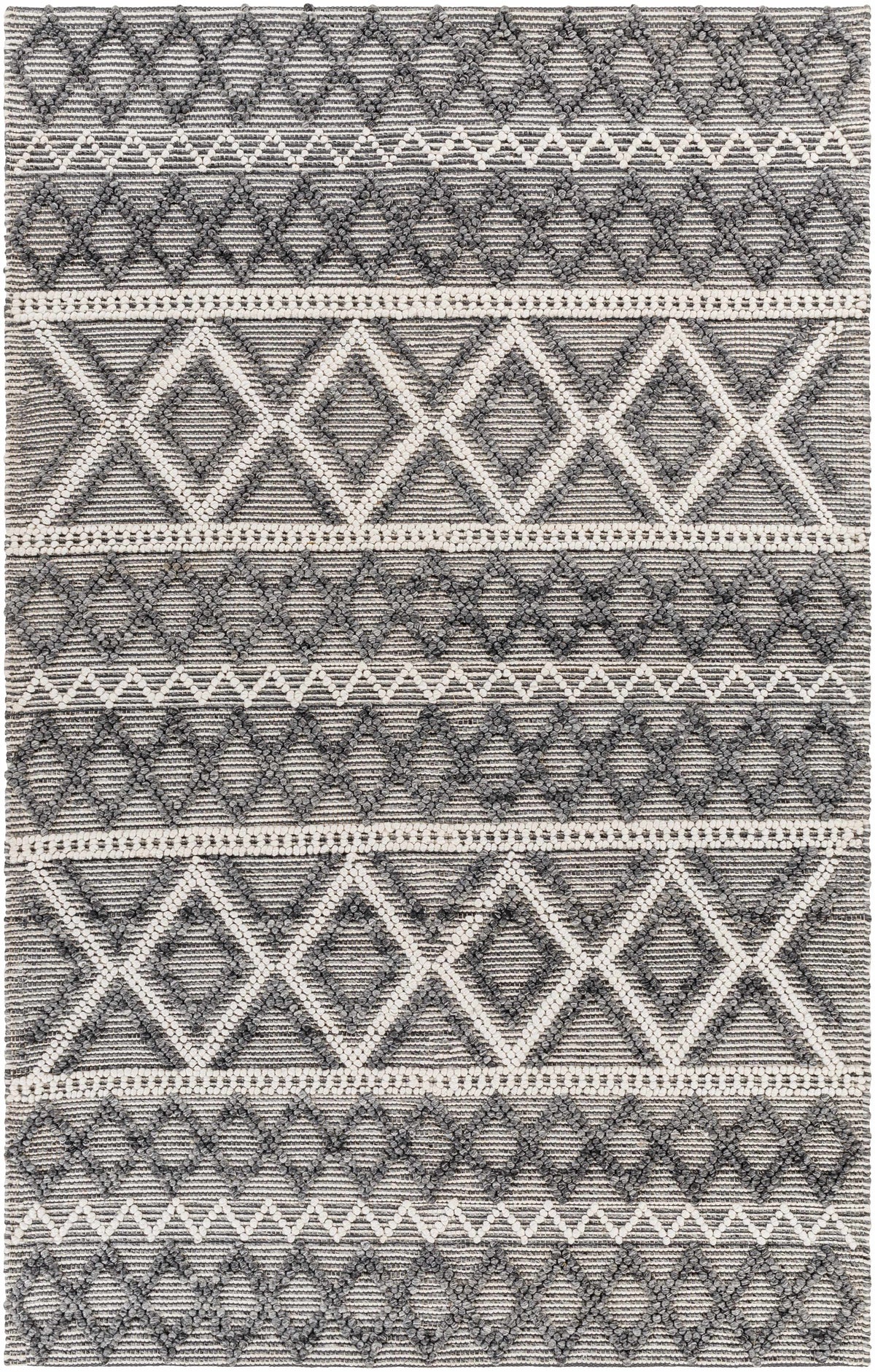 Ivory Hand Woven 100% Recycled PET Yarn Global Rectangle Handmade rug, Indoor use only, no fringe, non-washable. runner also available